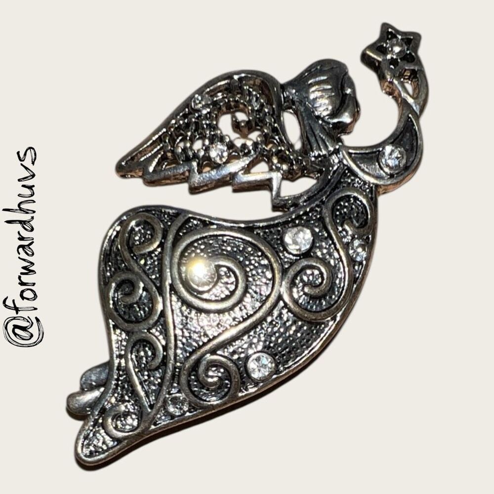 Bundle Sale 3 for $15 | Angle Brooch With Rhinestone Embellishments